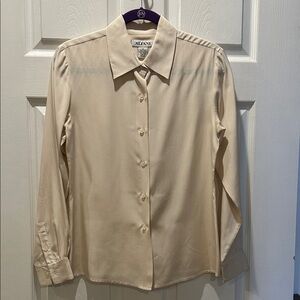 Alfani Silk Cream Blouse